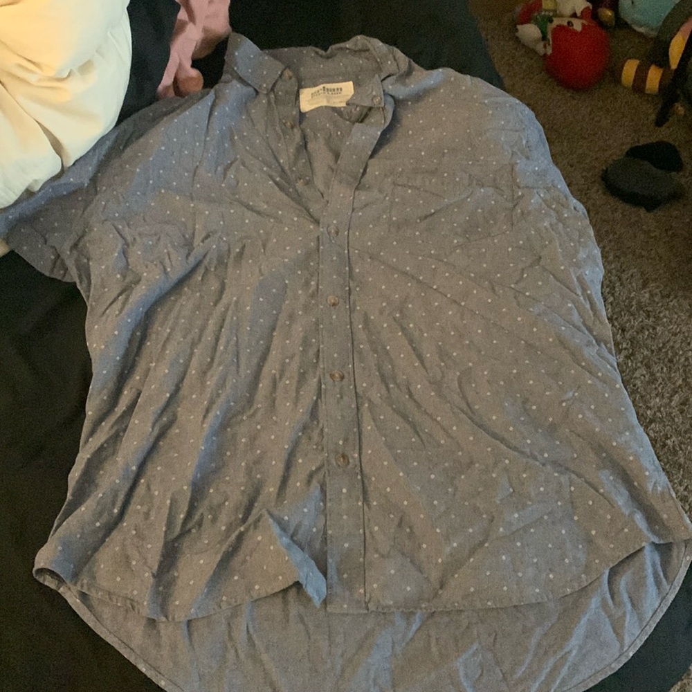 Urban Pipeline polka dot button down shirt